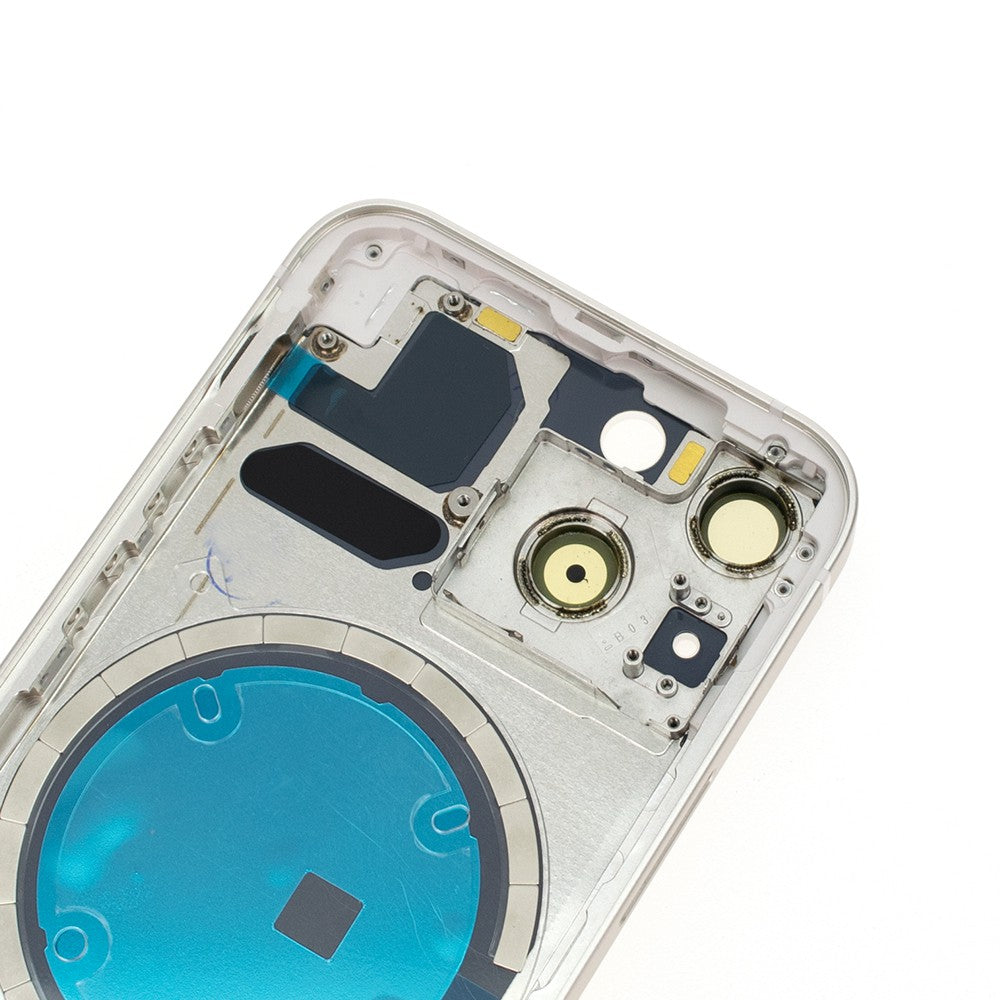 Rear Housing for iPhone 13 mini (NO LOGO)-White Rear Housing for iPhone 13 mini (NO LOGO)-White